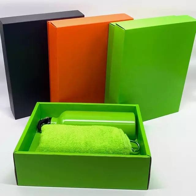 Colourful presentation gift boxes